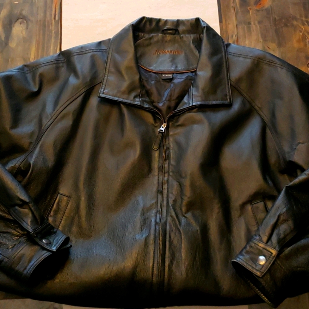 Leather jacket St John's Bay